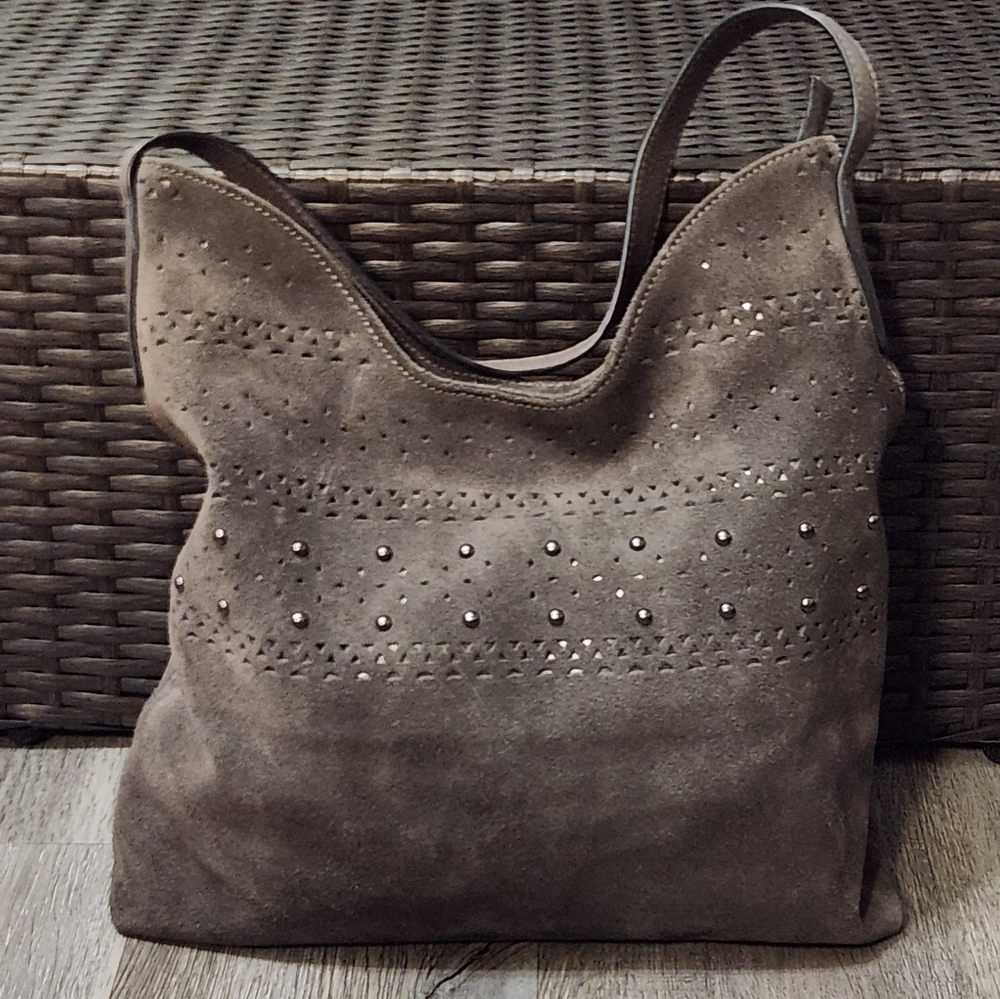 Sundance Suede Leather Hobo Bag